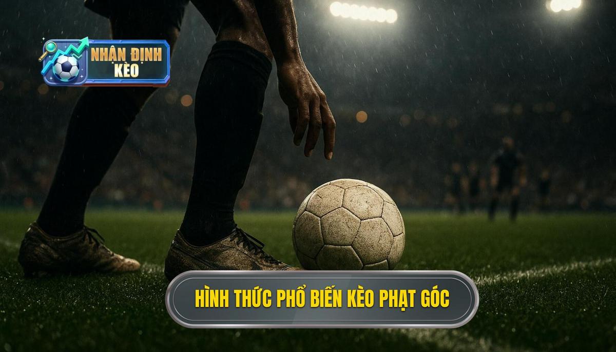 Các hình thức phổ biến trong hệ thống kèo phạt góc