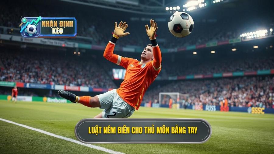 1. Luật ném biên cho thủ môn bằng tay