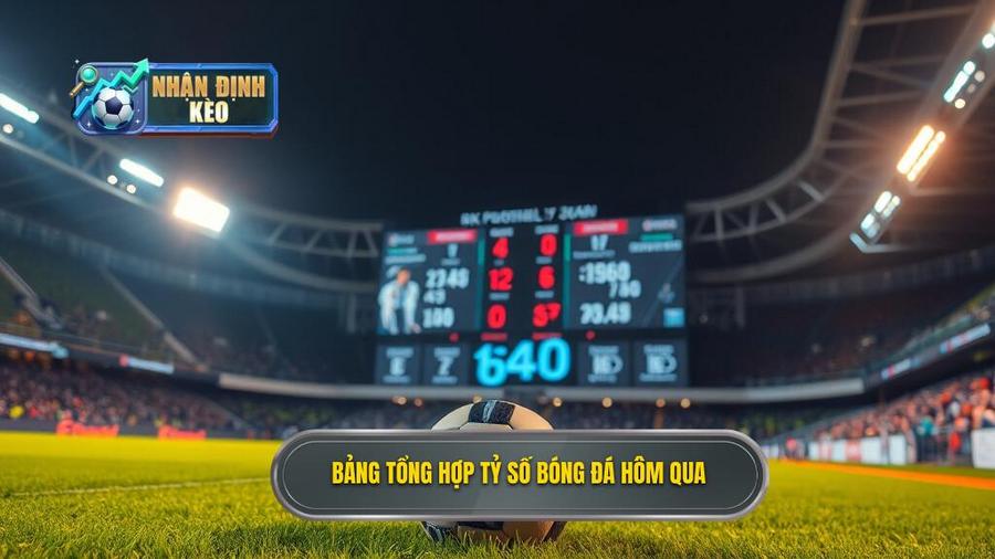 Bảng tổng hợp tỷ số bóng đá hôm qua