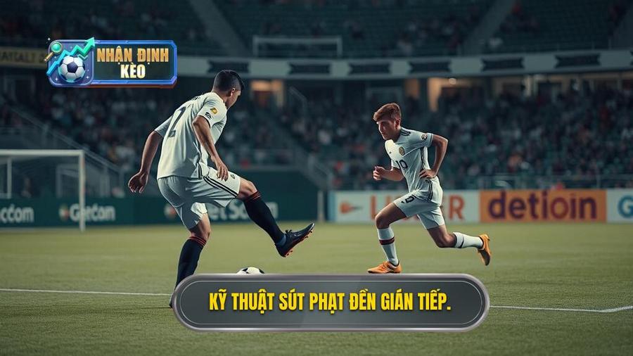 Kỹ thuật sút phạt đền gián tiếp.