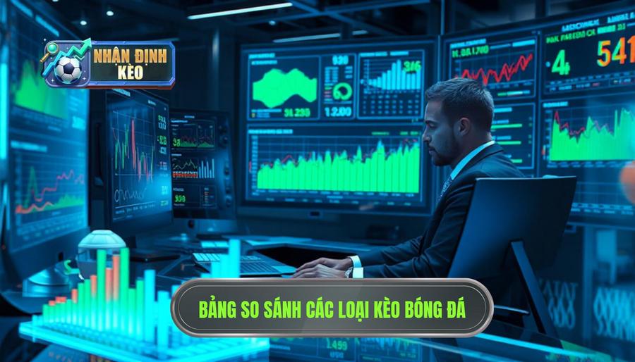 Bảng so sánh các loại kèo bóng đá
